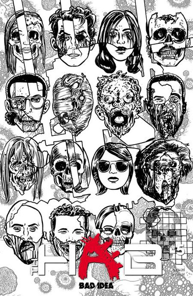 HAB #5 (OF 5) CVR D DAVID LAPHAM BW INFECTED SKULLS VAR