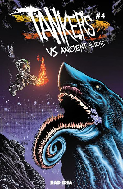 TANKERS VS ANCIENT ALIENS #4 (OF 4)  CVR B JOSHUA DERSTINE & JOHN LIVESAY VAR