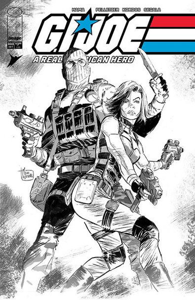 GI JOE A REAL AMERICAN HERO #333 CVR B LEE WEEKS B&W VAR