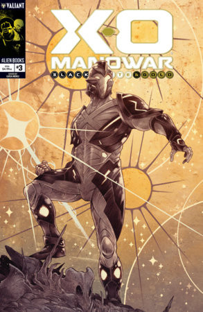 X-O MANOWAR BLACK WHITE & GOLD #3 CVR A MERLI