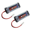 Tenergy NiMH 7.2V 3000mAh Battery Pack 2-pack Tamiya Connector for RC Cars