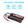 High capacity 2000mAh NiMH battery with rapid charge capabilities for extended airsoft runtime.