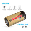 Tenergy Li-ion rechargeable battery highlights built-in over-charge protection for reliable home monitoring.