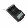 Tenergy TN456 Intelligent Universal Battery Charger for Li-ion/NiMH/NiCd Rechargeable Batteries, 4-Bay, LCD Screen, USB output