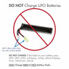 Hobby battery charger designed for NiMH and NiCD packs only to prevent improper use.