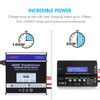 Tenergy T180 balance charger delivers a 10Amp output to recharge lithium polymer packs twice as fast as standard units.