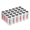 24-pack of Tenergy Premium CR123A lithium batteries for high-volume security applications.