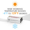 Versatile 9V alkaline cells feature wide working temperature ranges for consistent use in extreme outdoor environments.