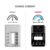 Tenergy smart charger providing up to 450mA charge current to outperform generic models with faster replenishment.