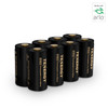 8-pack Tenergy RCR123A Li-ion cells offer a long-lasting rechargeable power source for smart home devices.