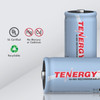 Combo: Tenergy T9688 Universal LCD Battery Charger + 4 Pack Tenergy Rechargeable D Batteries