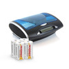 Tenergy smart charger with a bulk NiCd battery set for power users managing many household electronics.