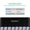 Tenergy TN477U 8-Bay AA/AAA NiMH Rechargeable Battery Charger, Micro USB/Type C Input