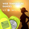 A 3V CR1225 lithium battery being installed in a pedometer to track steps and distance for fitness enthusiasts.