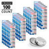 Tenergy CR2032 batteries in a bulk 100-count for long-lasting power in small household electronics.