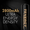 Tenergy 2800mAh AA rechargeable battery provides ultra energy density for demanding electronic gadgets.