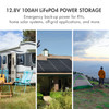 Tenergy LiFePO4 12.8V 100AH Deep Cycle Battery, Built-in 100A BMS, 4000+ Cycles, Ideal for RV, Solar, Off-Grid, and Power Storage