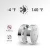 Mercury-free LR1130 coin batteries operate in extreme temperatures from -4°F to 140°F for versatile use environments.