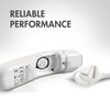 Reliable CR2430 lithium cell powering a digital forehead thermometer for health and medical monitoring.