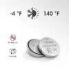 CR2430 coin cell with mercury-free chemistry and wide temperature range for various outdoor sensors.