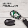 CR2450 battery provides reliable performance for a car key fob remote and other small devices.