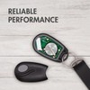 CR2450 battery provides reliable performance for a car key fob remote and other small devices.