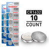 Tenergy CR1632 3V lithium 10-count packs offer a reliable power source for small electronic applications.