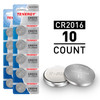 Tenergy CR2016 batteries in 10-count for long-lasting power in small electronics.