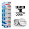Tenergy CR2016 batteries in 10-count for long-lasting power in small electronics.