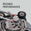 A 3V CR2016 lithium battery being installed in a watch for reliable performance and precision.