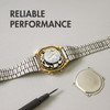 CR1620 battery provides reliable performance for a digital wristwatch and other precision electronics.