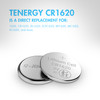 Tenergy CR1620 3V Lithium Button Cells 20 Pack (4 Cards)