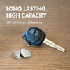 This CR1220 button cell battery provides long-lasting power for automotive key fobs and remote entry systems.