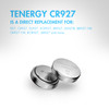 Tenergy CR927 lithium coin cells are a direct replacement for DL927, ECR927, and BR927 battery models.