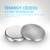 1 Card: 5pcs Tenergy CR2025 Lithium Button Cells