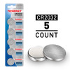 Tenergy CR2032 batteries in a 5-count blister pack for long-lasting power in small household electronics.
