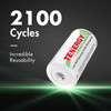 8-pack Tenergy Centura NiMH C 1.2V 4000mAh Rechargeable Batteries