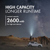 Tenergy 2600mAh 18650 battery provides longer runtime for high-tech devices like powerful outdoor LED flashlights.