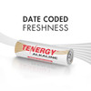 Date coded alkaline battery ensuring maximum freshness for long-term emergency storage.