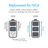 Infographic comparing NiCd and NiMH cells to highlight how newer chemistry prevents capacity loss from memory effect.