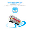 High capacity 2200mAh Sub C rechargeable battery cells offer extended runtime for demanding professional and DIY electronics.