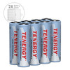 Tenergy AA NiMH rechargeable batteries with a durable storage case provide organized power for frequent electronics users.