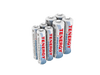 A pack of Tenergy Premium rechargeable batteries in AA and AAA sizes offers high-capacity power for various household electronics.