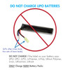 NiMH battery charger warning highlights why users must not charge LiPo batteries to ensure equipment longevity.