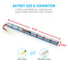 High capacity 1600mAh stick battery featuring a mini Tamiya connector for airsoft guns.