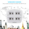 Universal smart charger supporting worldwide 100V-240V AC input for travelers requiring global voltage compatibility.