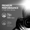Tenergy Premium NiMH batteries provide superior performance in high-drain devices like digital camera flashes.