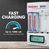 High-speed AAA battery charger delivering 1000mA output to quickly power up high-drain devices for busy professionals.