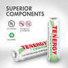 Tenergy Centura UL certified NiMH AA batteries designed with eco-friendly components for daily use.