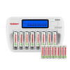 Tenergy  TN162 8-Bay Smart AA/AAA NiMH/NiCd Charger and 16 Pack Centura AAA NiMH Rechargeable Batteries.